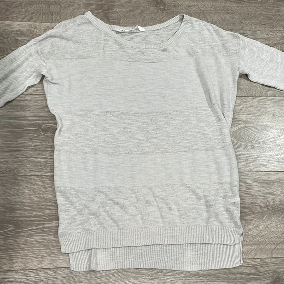 Athleta Buena Vista Tunic Linen Blend Lightweight Long Sleeve Sweater Gr… - Picture 3 of 16